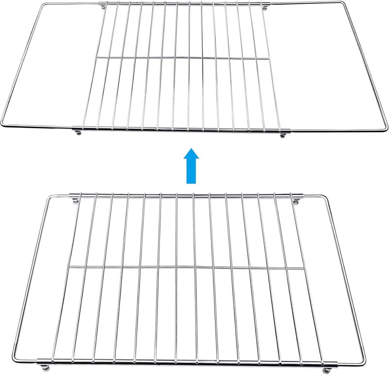 Aiwaiufu Adjustable Extendable Oven Rack, Universal Chrome Plated Wire Shelf, Adjusts from 14.5" to 25.5" Wide, Compatible with GE, Whirlpool, Frigidaire, Kenmore, Samsung, LG, Ovens, 1 Pack - Image 5